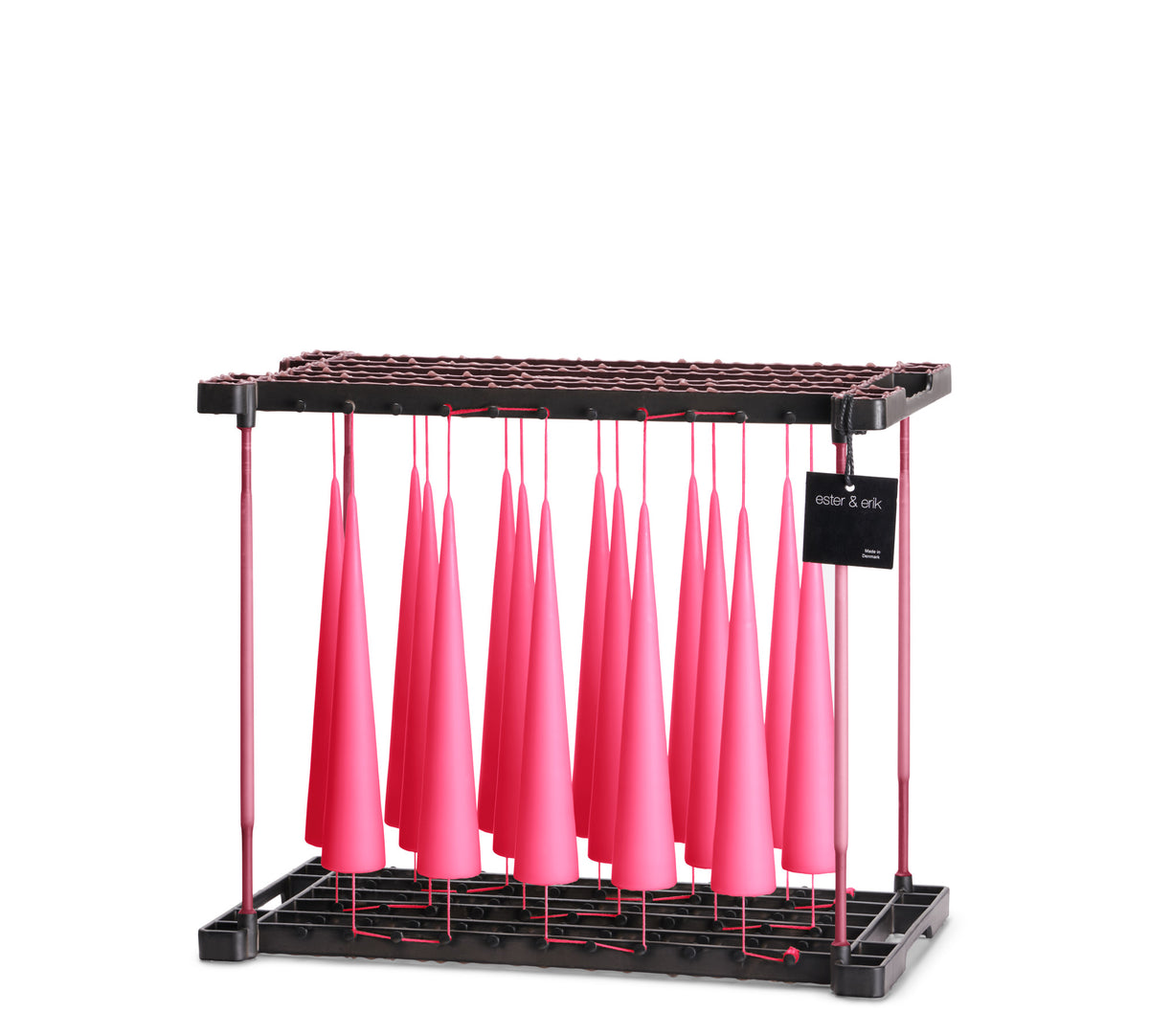Ester and Erik Clear Pink Cone Candle