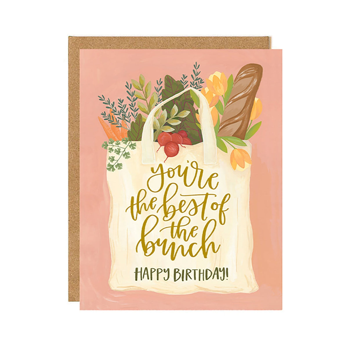1Canoe2 Best of the Bunch birthday greeting card with floral bouquet, Patina Vancouver
