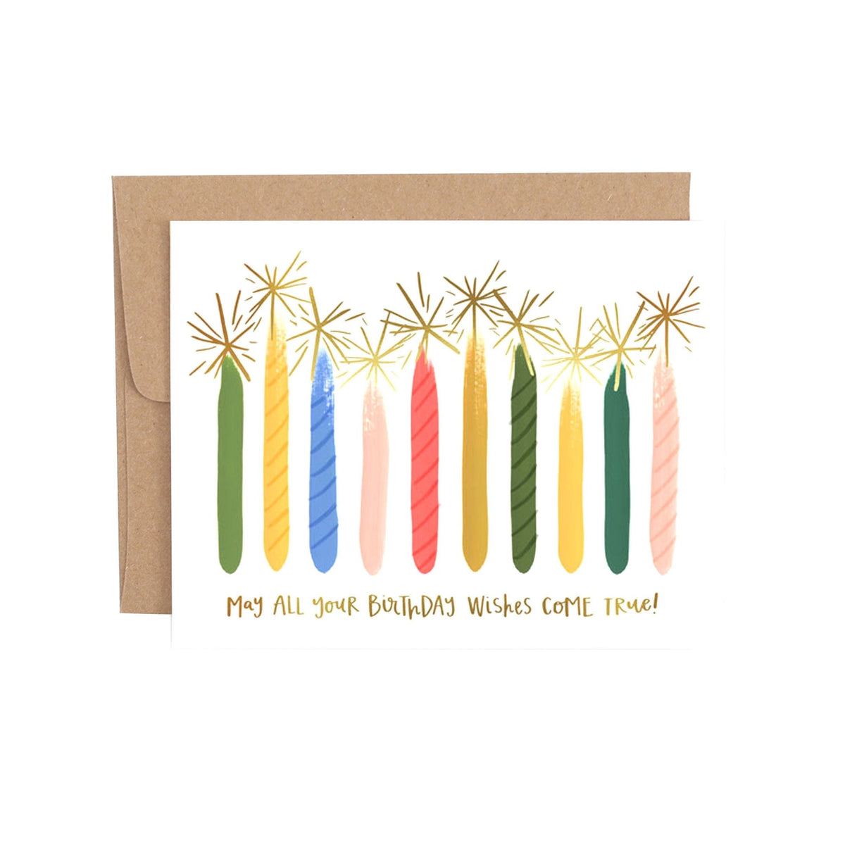 1Canoe2 Birthday Candles greeting card with hand-illustrated glowing candles, Patina Vancouver