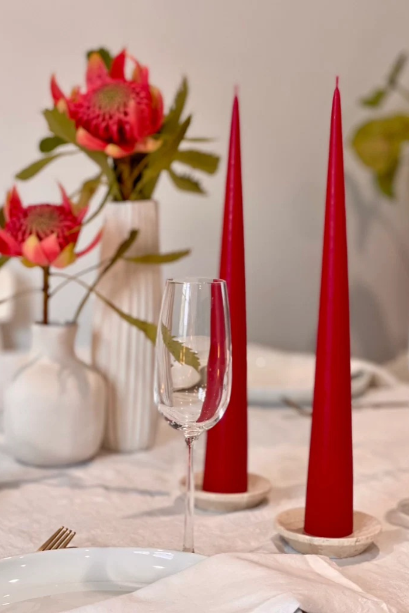 Ester & Erik Cone Candle Medium Winter berry