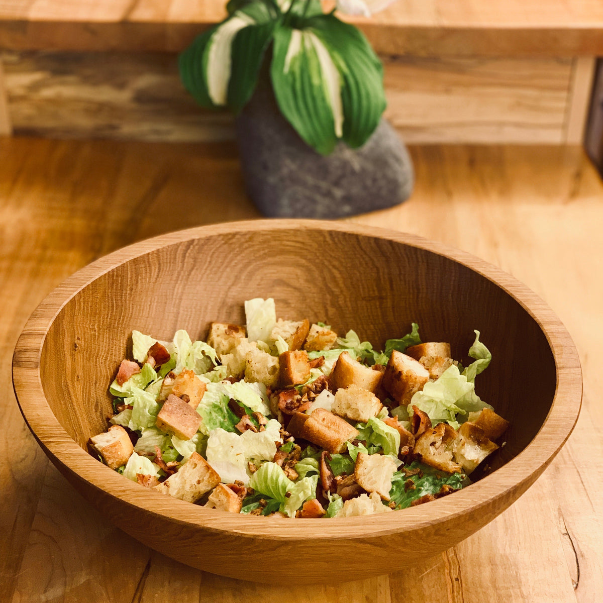 Stinson Studios 14 inch Wooden Salad Bowl