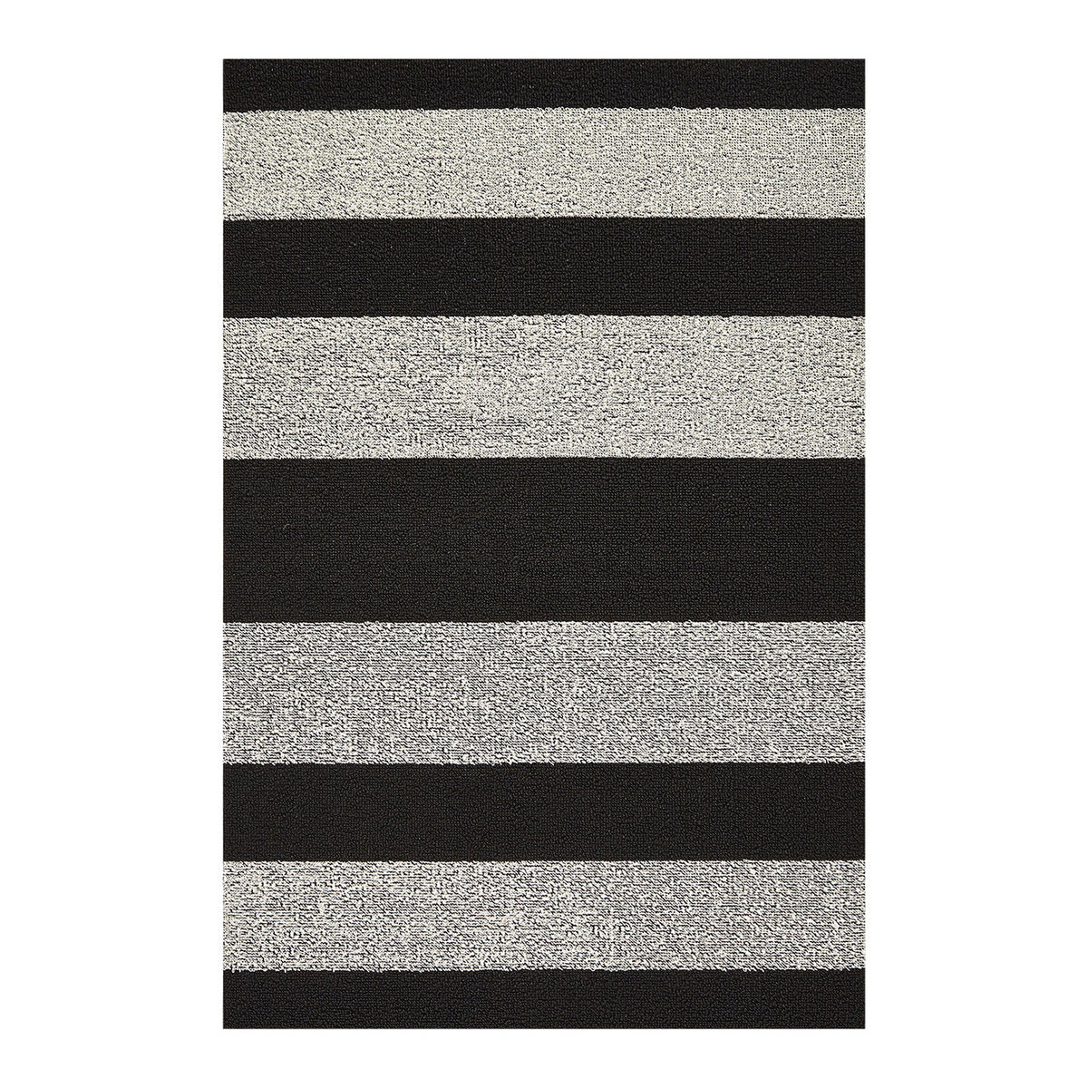 Chilewich - Black/White Bold Stripe Shag 2' x 3' 24x36 - Rugs