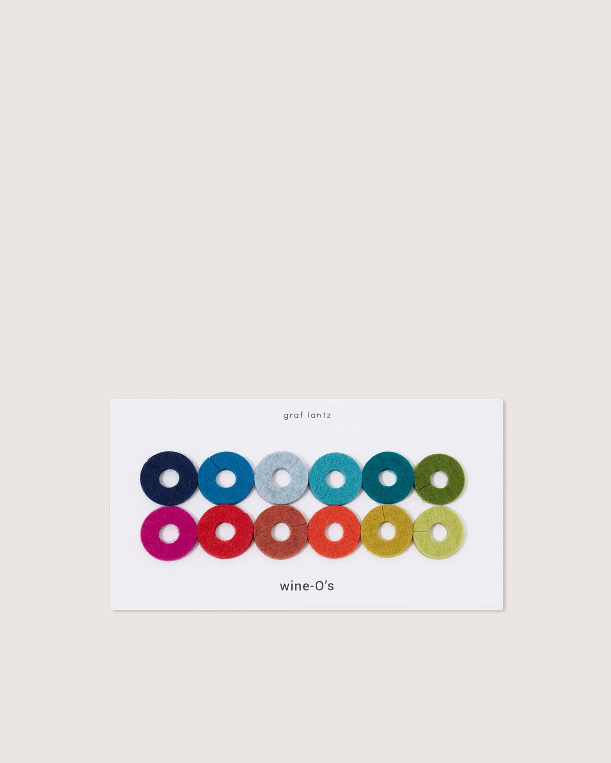 Graf Lantz - Rainbow Felt Wine-O's Wine Markers - Kitchen