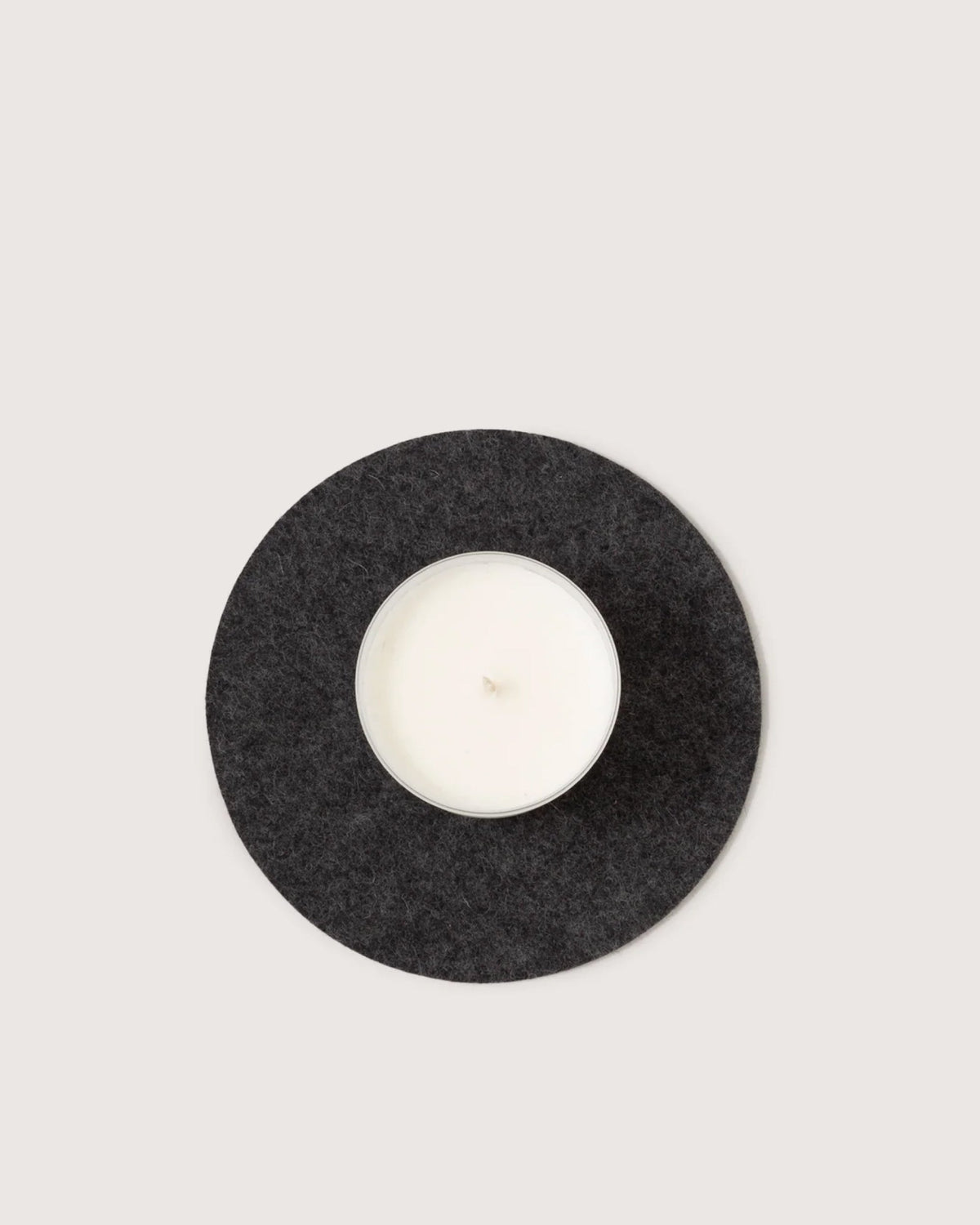 Graf Lantz Charcoal Round Felt Trivet 8 inch