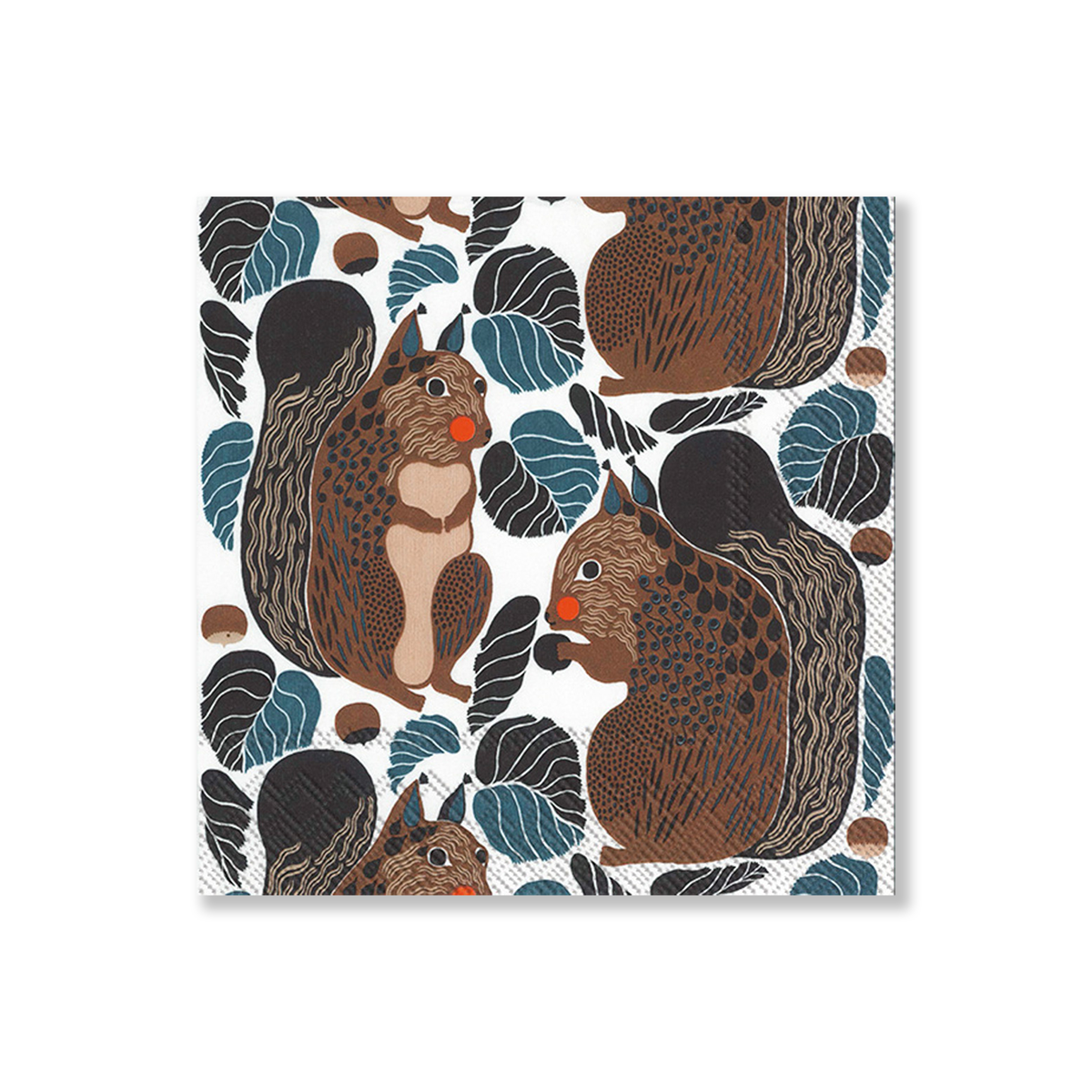 Marimekko - Kurre Squirrels Cocktail Napkin - Kitchen