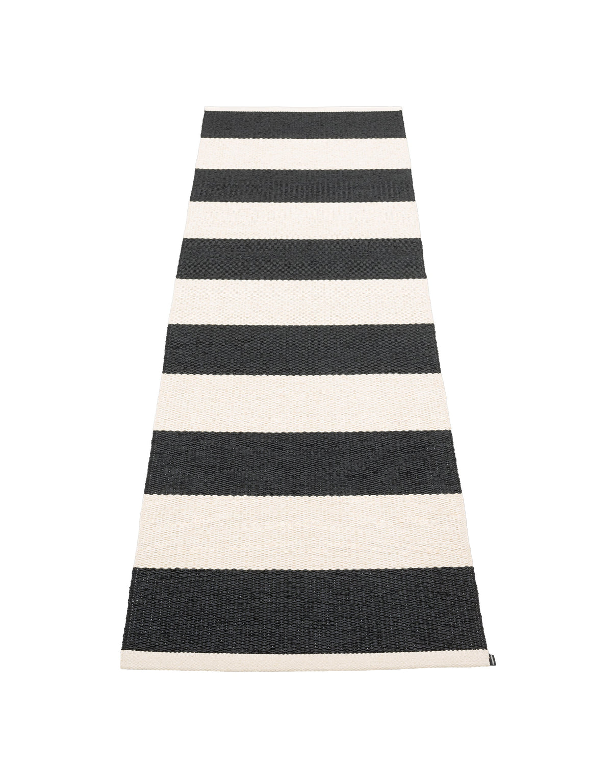 Pappelina - Bob Black/Vanilla Bold Stripe 70 x 225 - Rugs