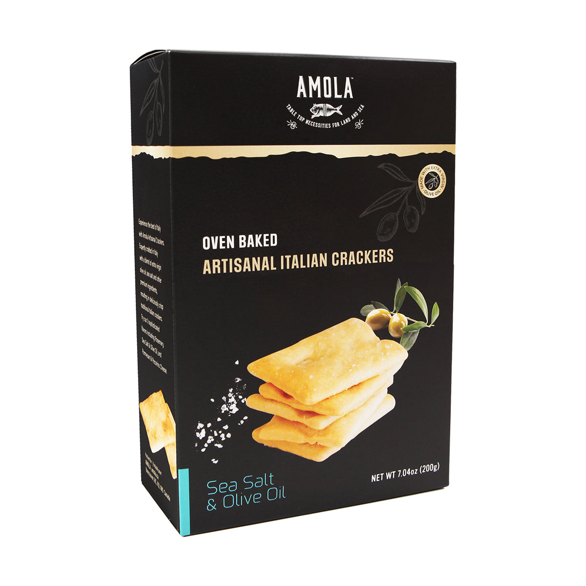 Amola Sea Salt and Olive Oil Oven Baked Crackers