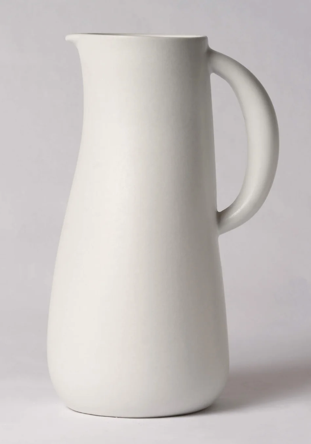 Gharyan - White Dadasi Stoneware Jug - Kitchen