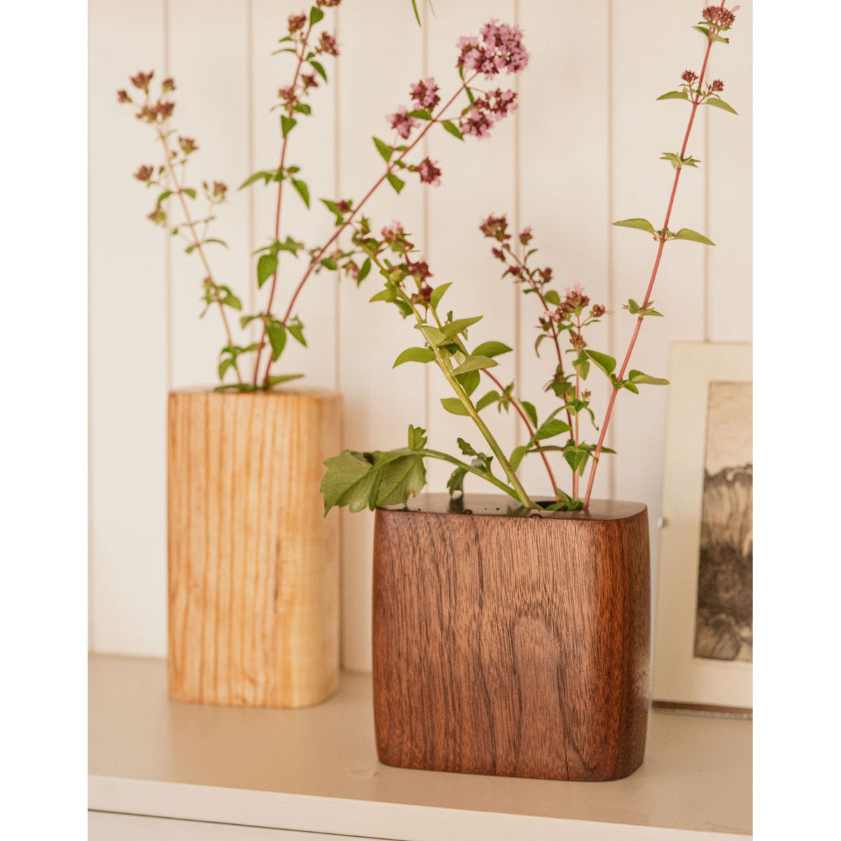 Coldwell Creations Minimalist Standing Vase XL, a tall pared-back floor vase, Patina Vancouver