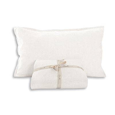 Brunelli Linen Sheets Queen White