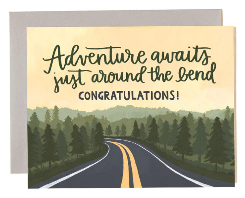 1 Canoe 2 - Adventure Road - Greeting Card