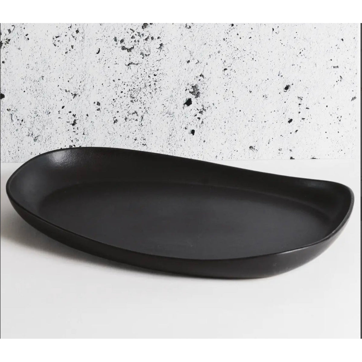 Gharyan black stoneware serving platter, Patina Vancouver