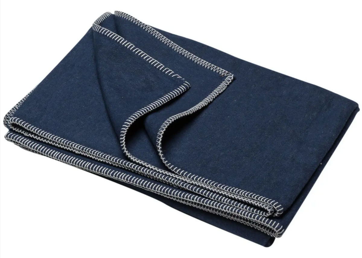 David Fussenegger - SLYT Cement Solid Throw 55" x 78" - Blankets