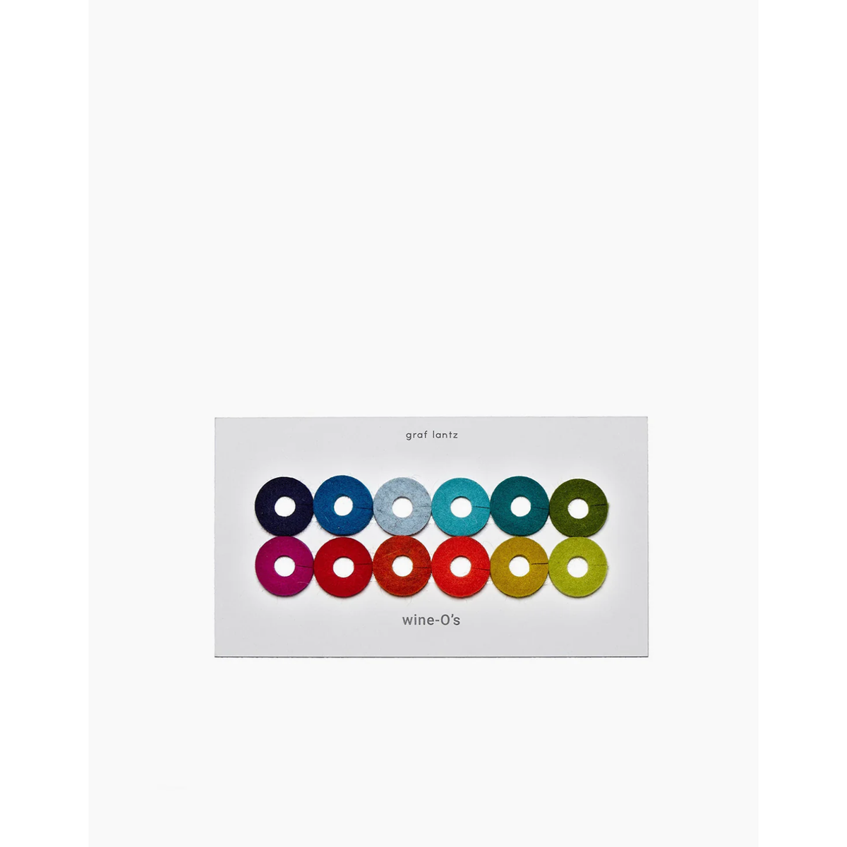 Graf Lantz Wine-O's merino wool felt wine glass markers in Paradise colours, Patina Vancouver