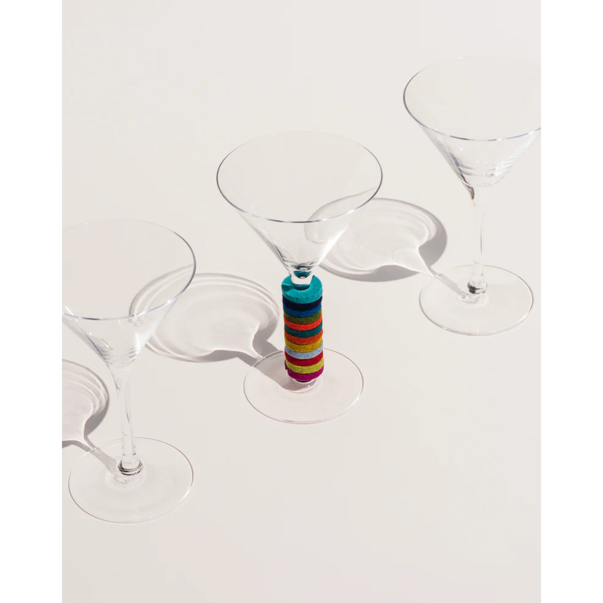 Graf Lantz Wine-O's merino wool felt wine glass markers in Paradise colours, Patina Vancouver