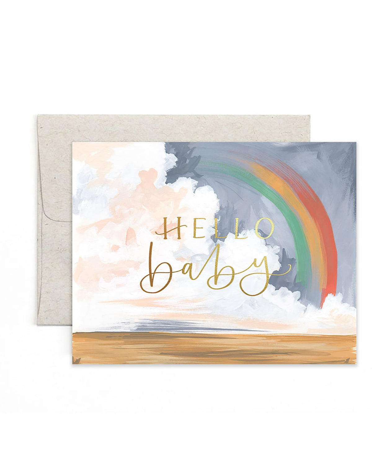 1canoe2 Hello Baby Rainbow Greeting Card