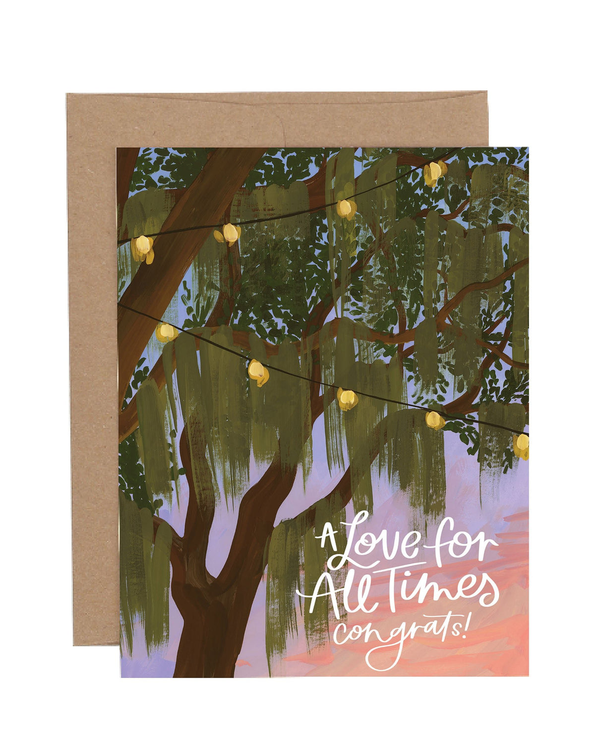 Spanish Moss Wedding card by 1canoe2