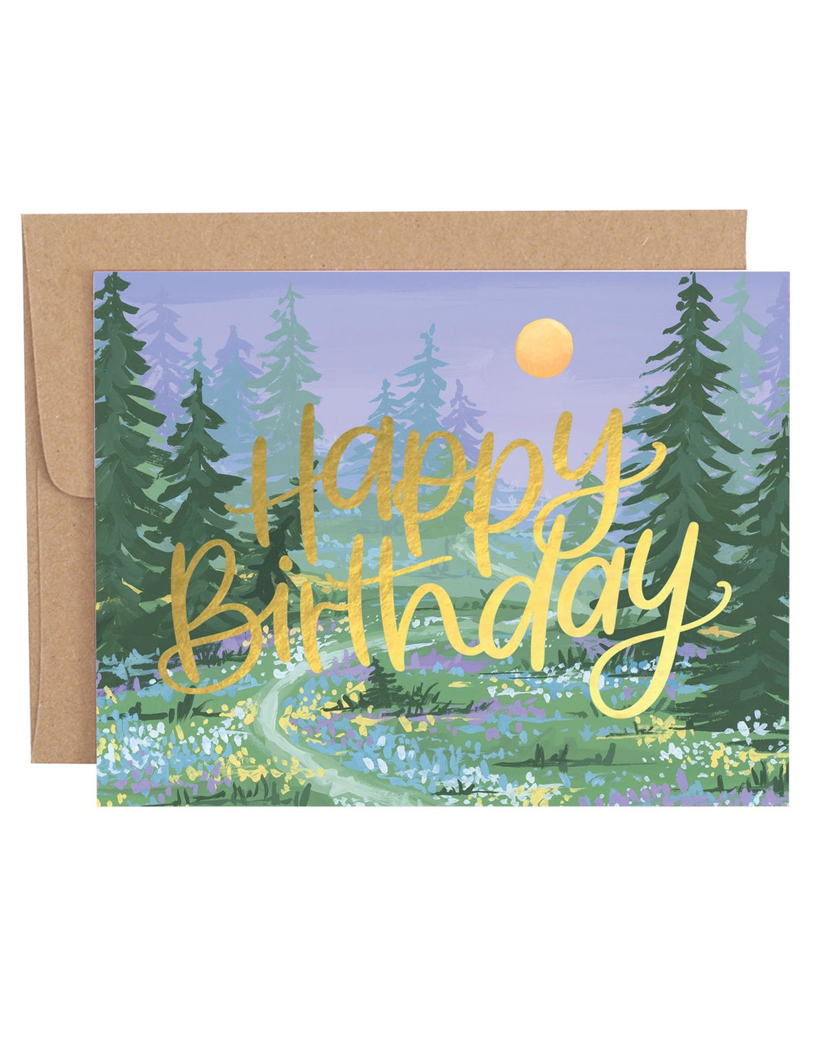 Twilight Garden Birthday card by 1canoe2