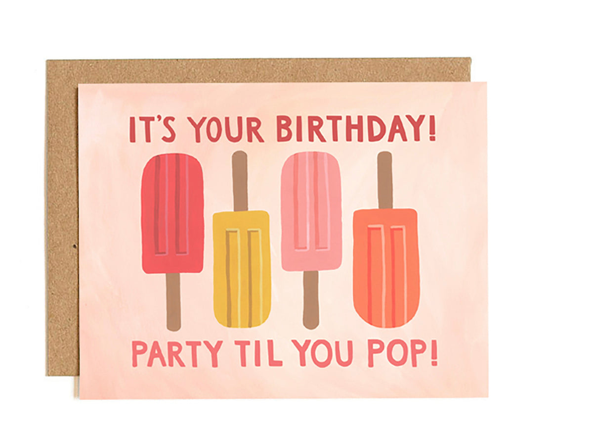 1 Canoe 2 - Popsicle Birthday - Greeting Card