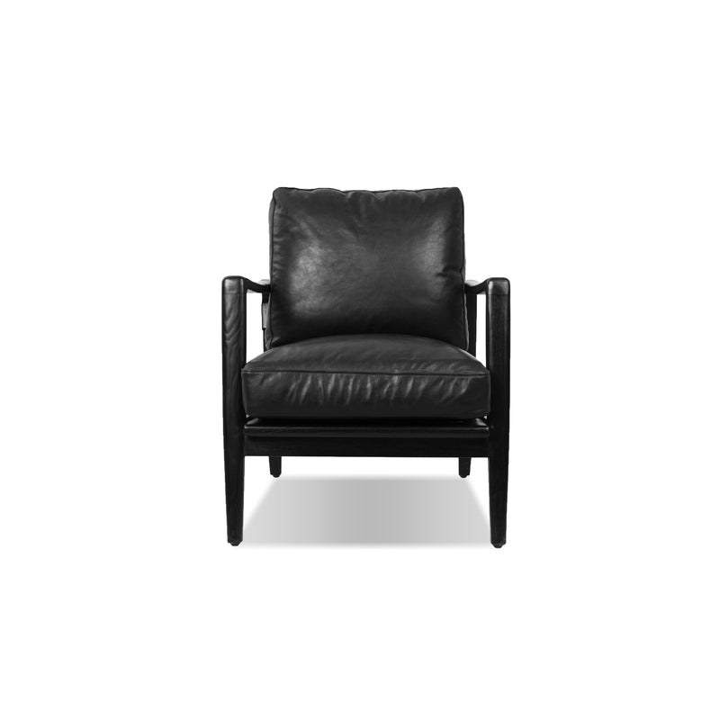Mobital Craftsman chair in black ash with leather seat, Patina Vancouver