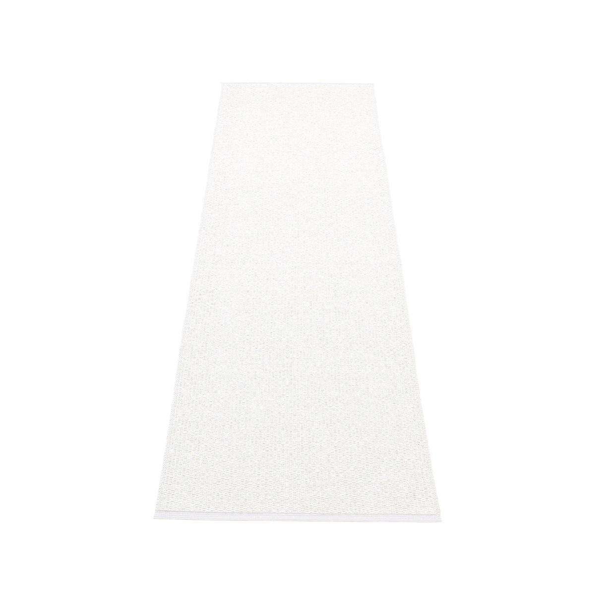 Pappelina Svea rug in White Metallic/White woven PVC, 70 x 50 cm, Patina Vancouver