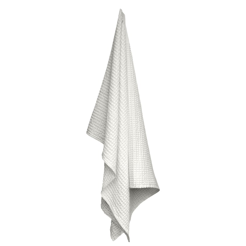 The Organic Company Big Waffle towel and blanket in white organic cotton, Patina Vancouver