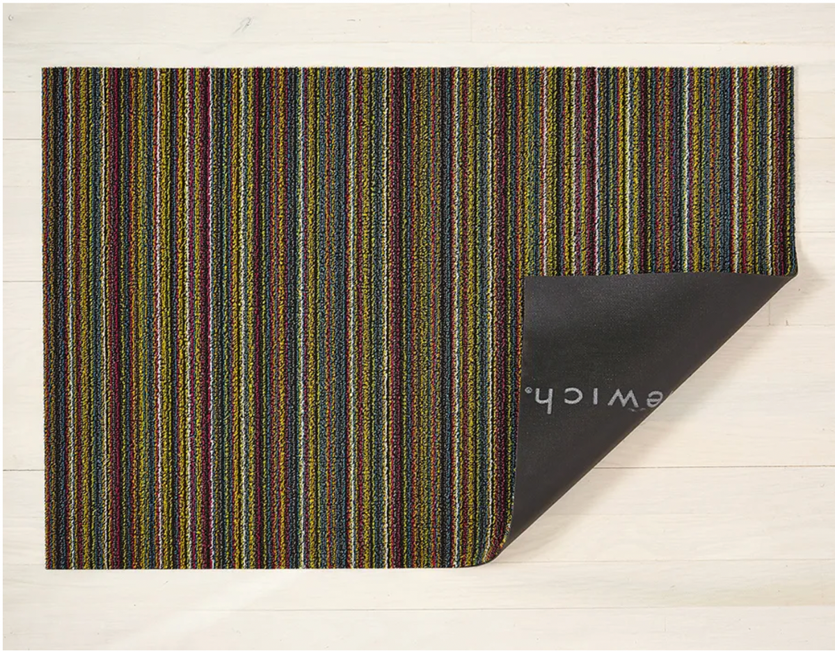 Chilewich - Citron Skinny Stripe Shag 2' x 6' 24x 72 - Rugs