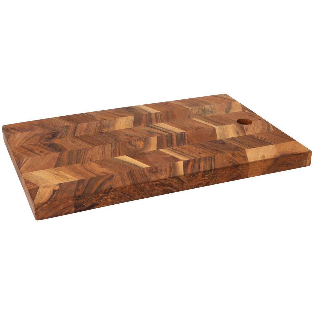 Danica Acacia Chevron Serving Platter