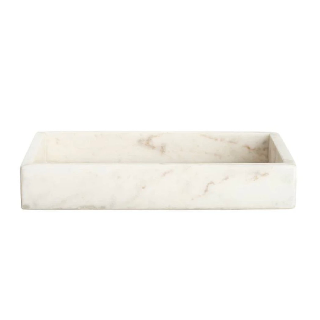 White marble tray by Belle de Provence, Patina Vancouver