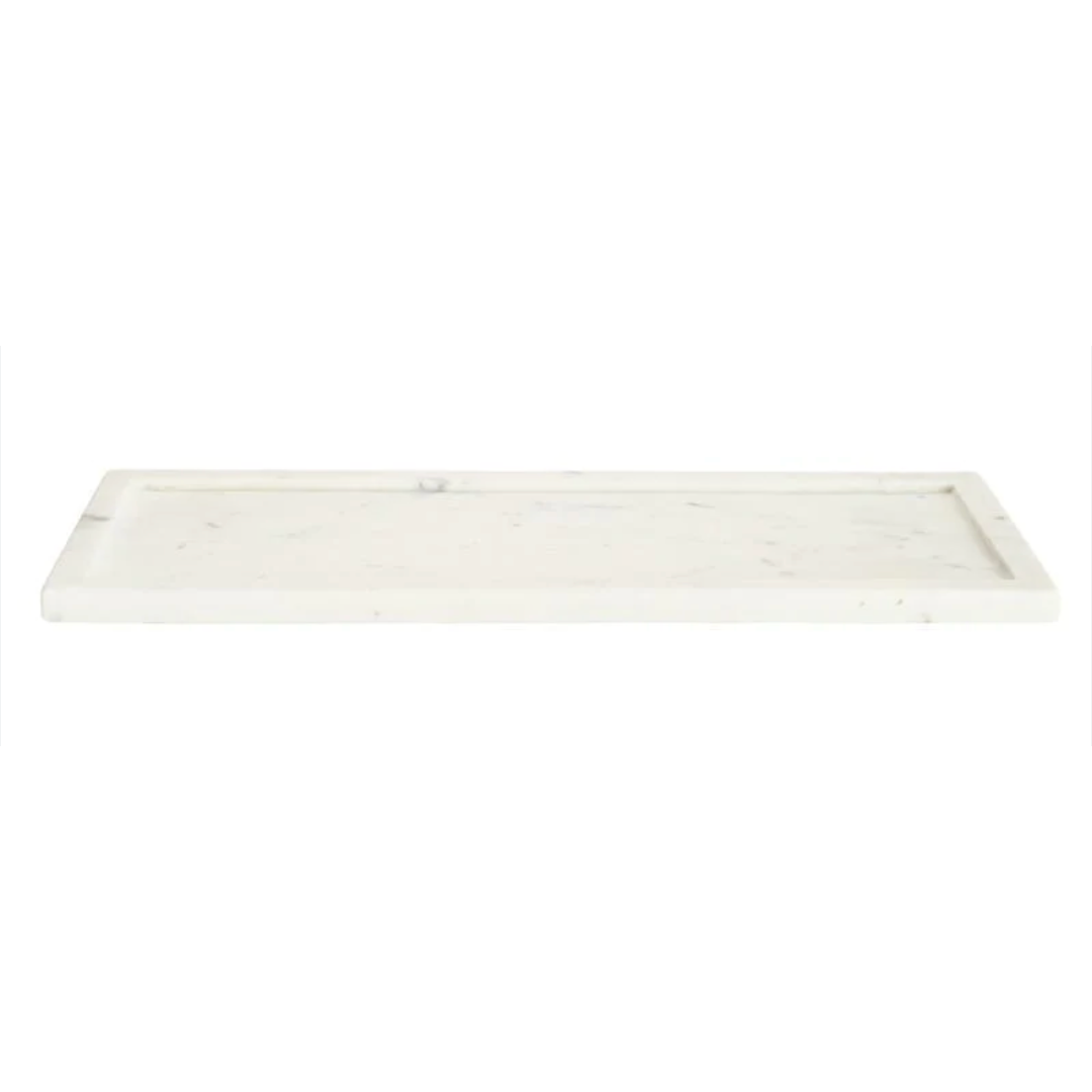 White marble tray by Belle de Provence, alternate view, Patina Vancouver
