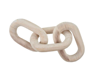 Indaba Wooden White Chainlinks