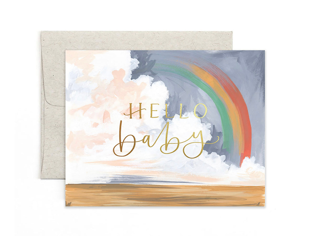 1 Canoe 2- Hello Baby Rainbow- Greeting Card