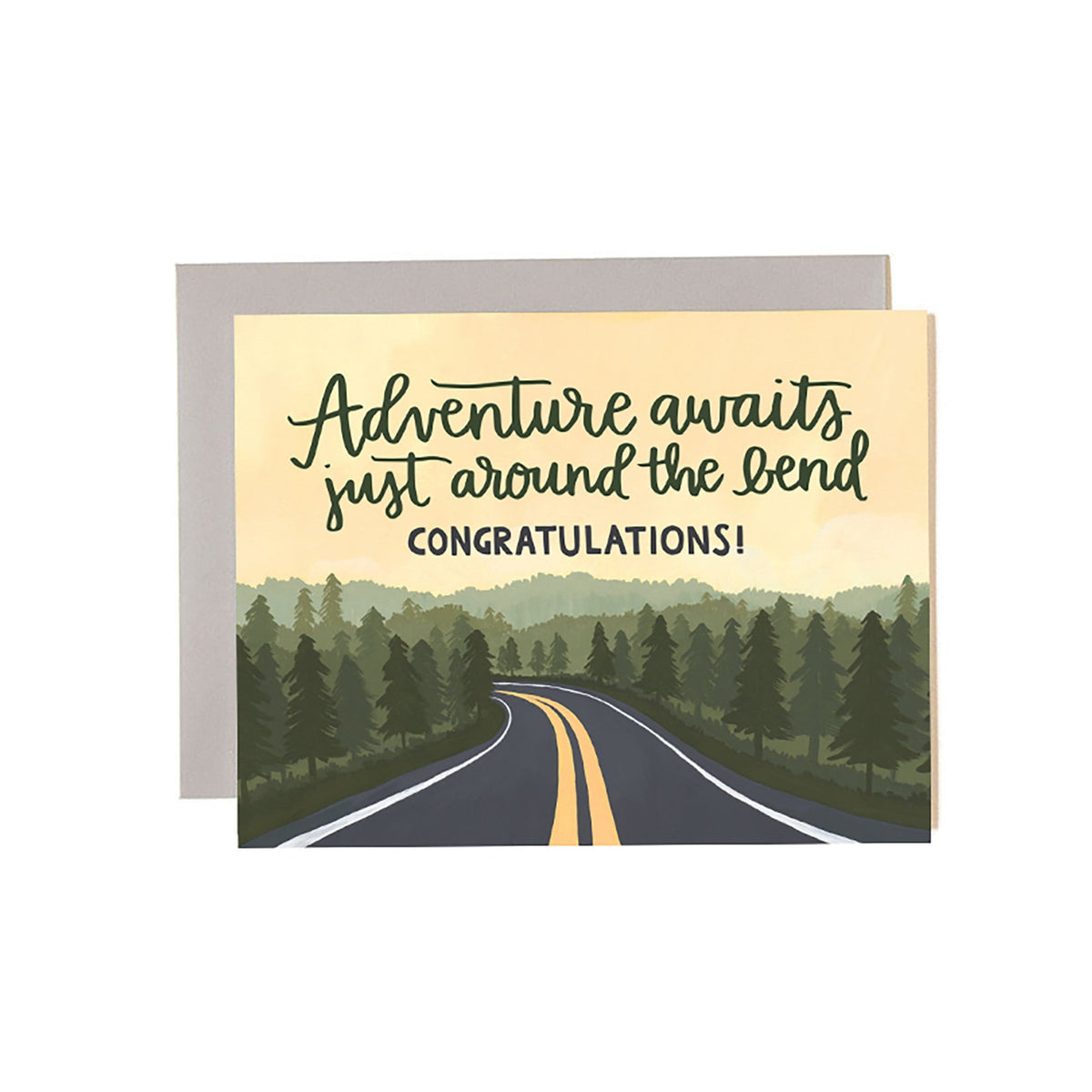 1canoe2 Adventure Road congratulations card with an illustrated open road, Patina Vancouver