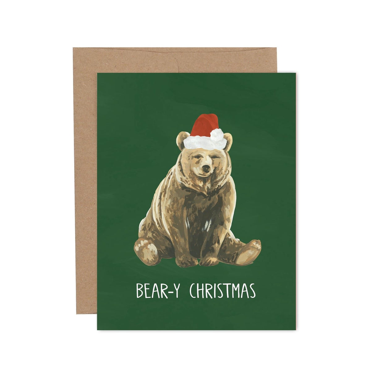 1Canoe2 Bear-y Christmas holiday card with hand-illustrated festive bear, Patina Vancouver