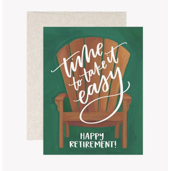 1Canoe2 Retirement Chair illustrated greeting card, Patina Vancouver