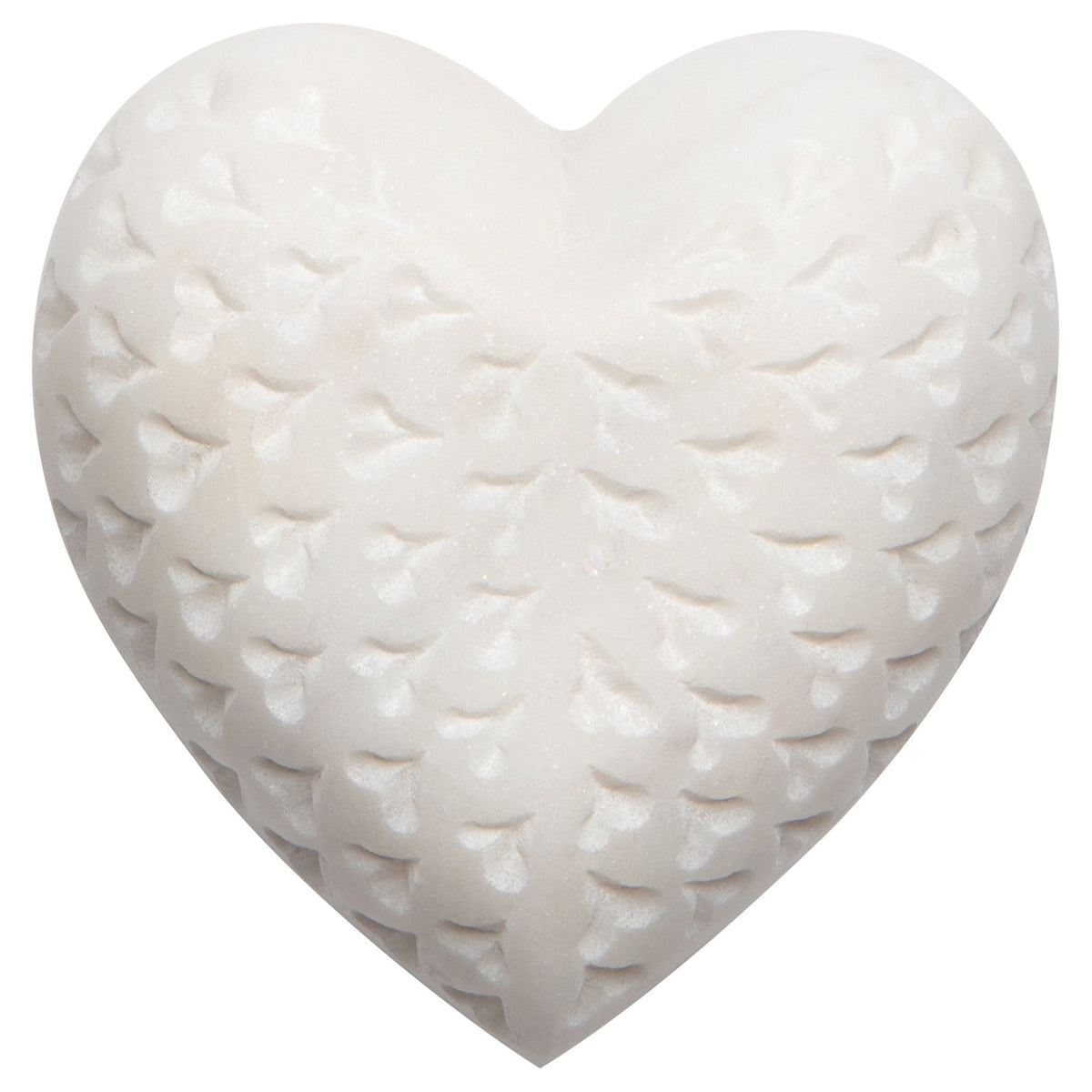 Marble heart white