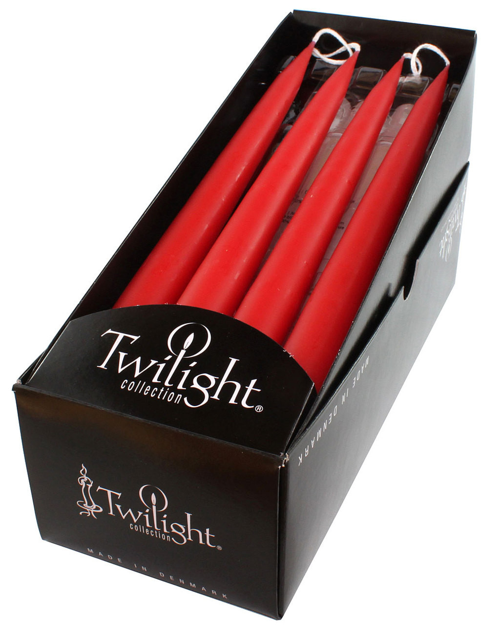 Twilight Collection -  Dark Red Taper Pair 10" - Candles