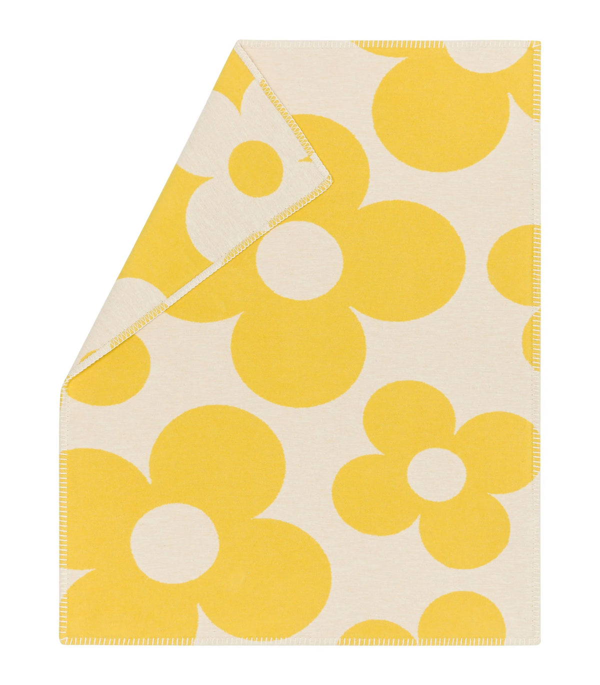 David Fussenegger Lena Yellow Flower Baby Blanket