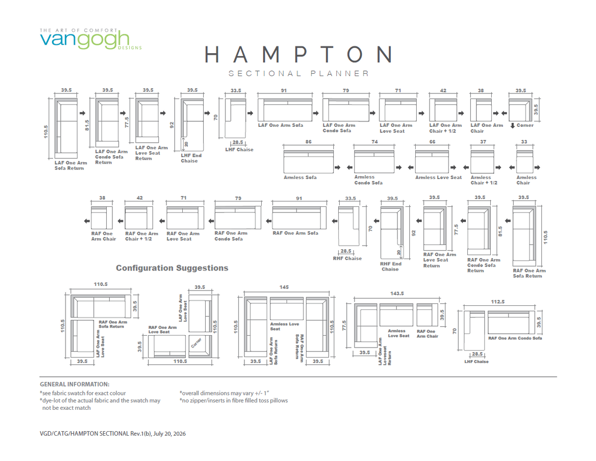 Van Gogh Designs - Hampton Sofa - Furniture