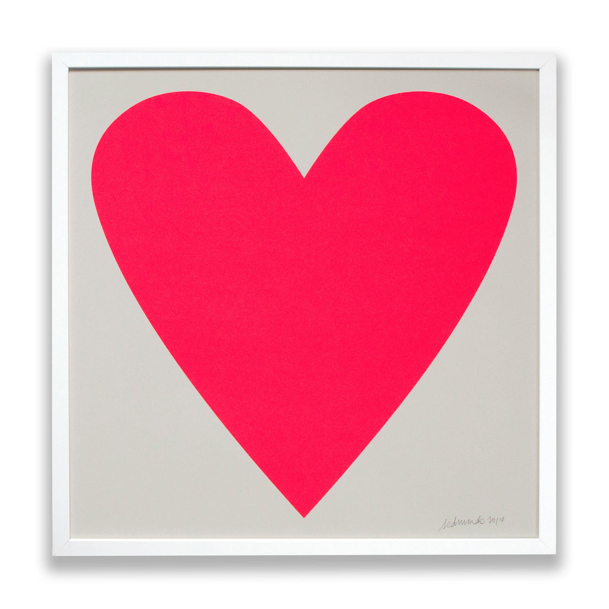Banquet Neon Pink Heart Print