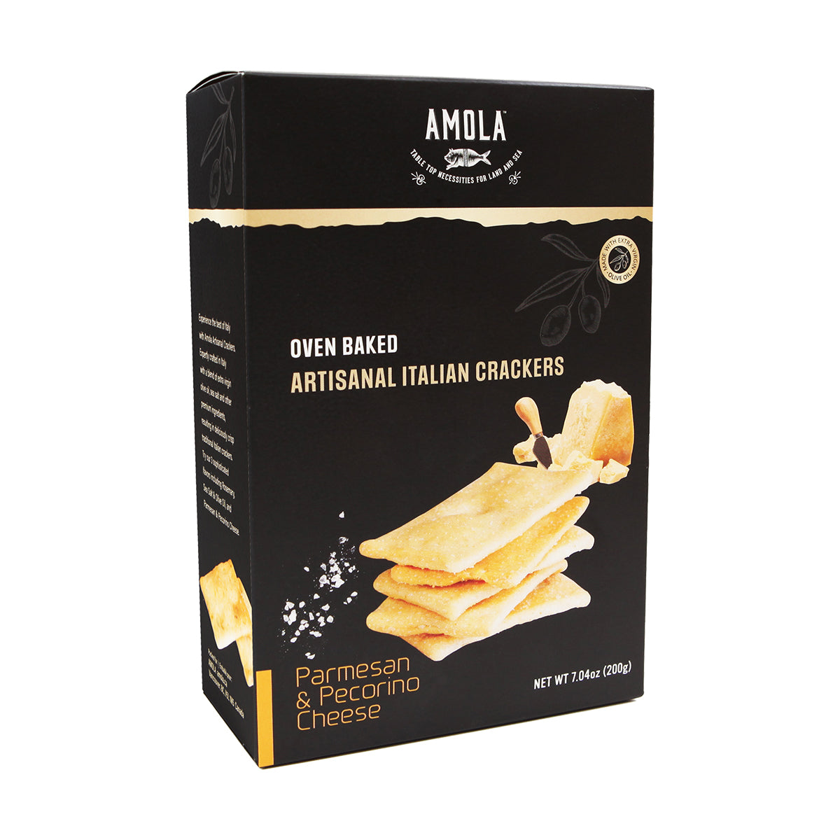 Amola Parmesan and Pecorino Oven Baked Crackers