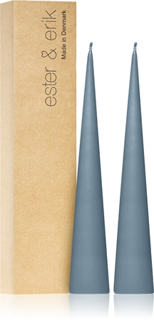 Ester & Erik Cone Candle Medium Dusty Blue