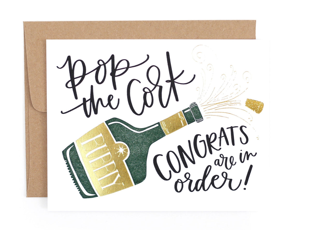 1 Canoe 2 - Pop the Cork - Greeting Card
