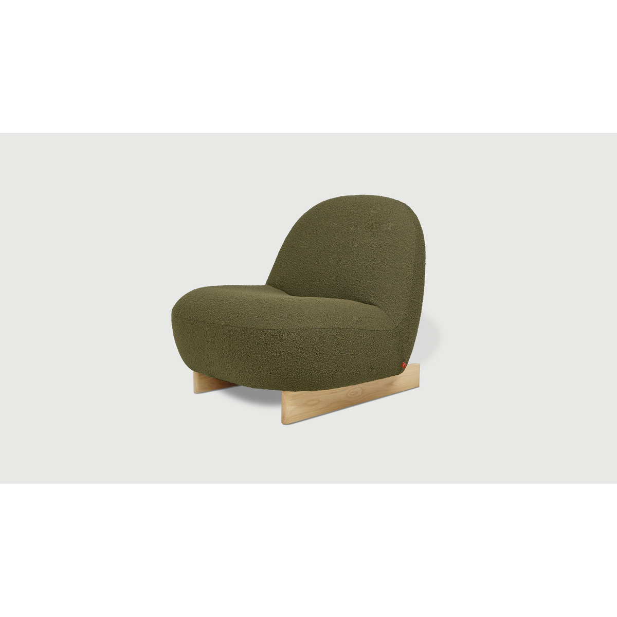 Gus* Modern Arlo lounge chair upholstered in earthy Copenhagen Terra, Patina Vancouver