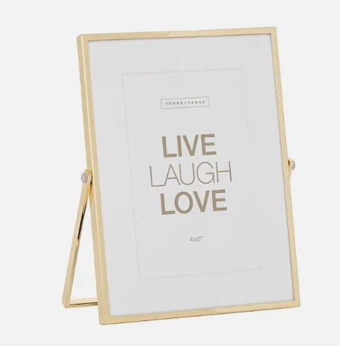 Torre & Tagus Gold easel frame 4 x6