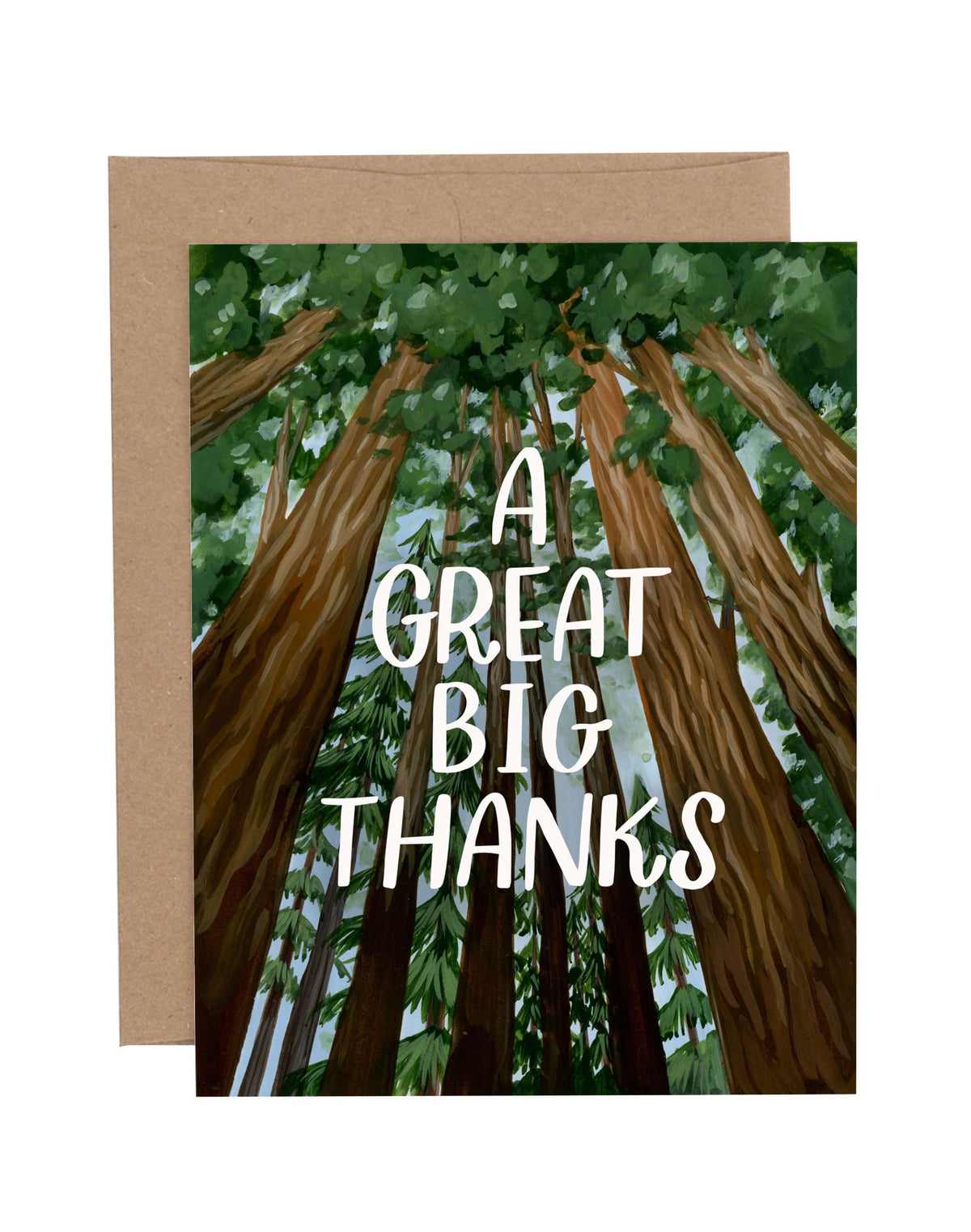 Big Redwood Thank You card by 1canoe2