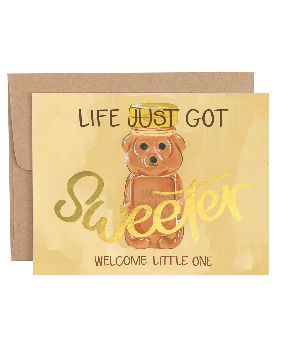 1canoe2 Honey Bear Baby Greeting Card