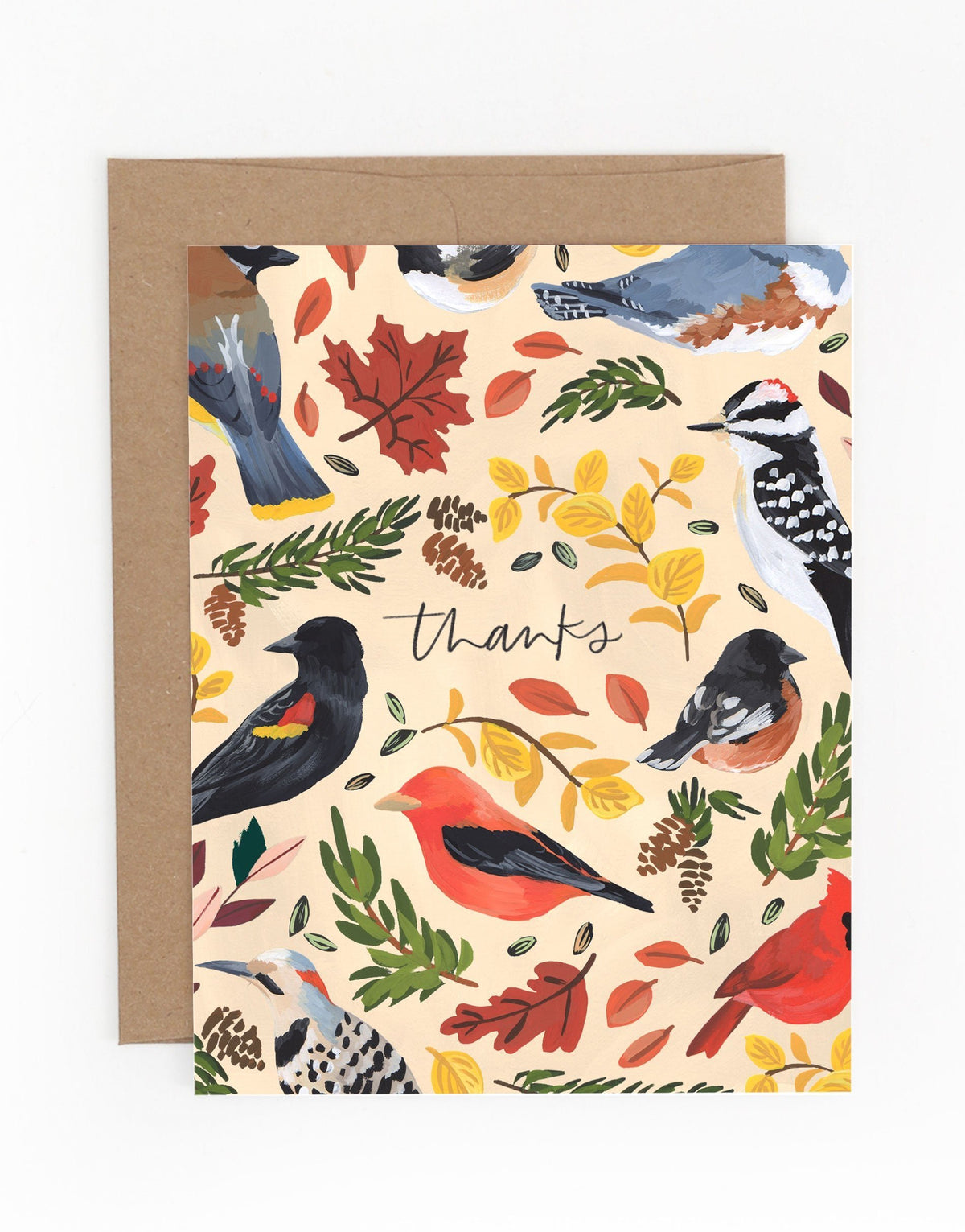 Bird Thanks card by 1canoe2