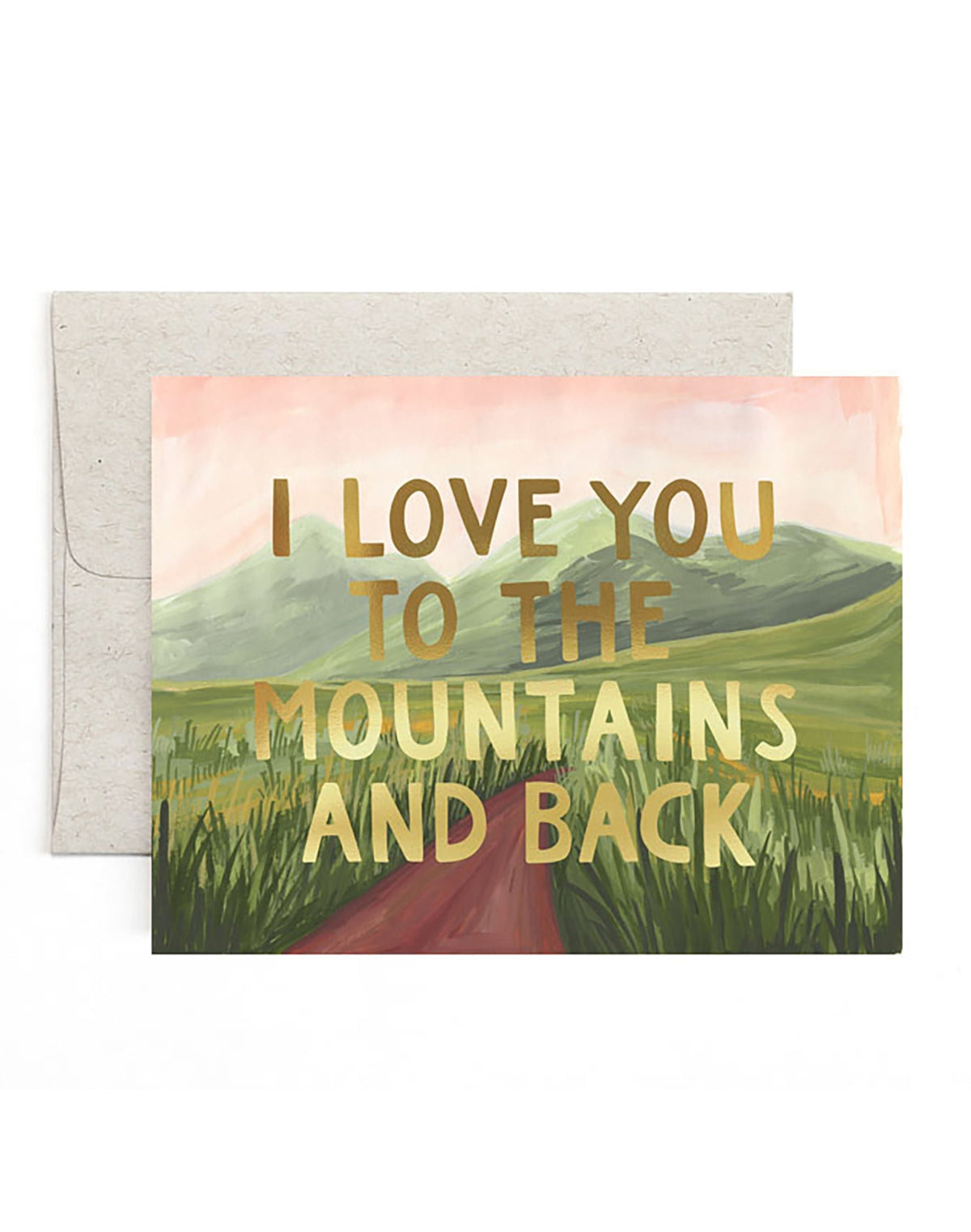 Gold Mountains and Back card by 1canoe2
