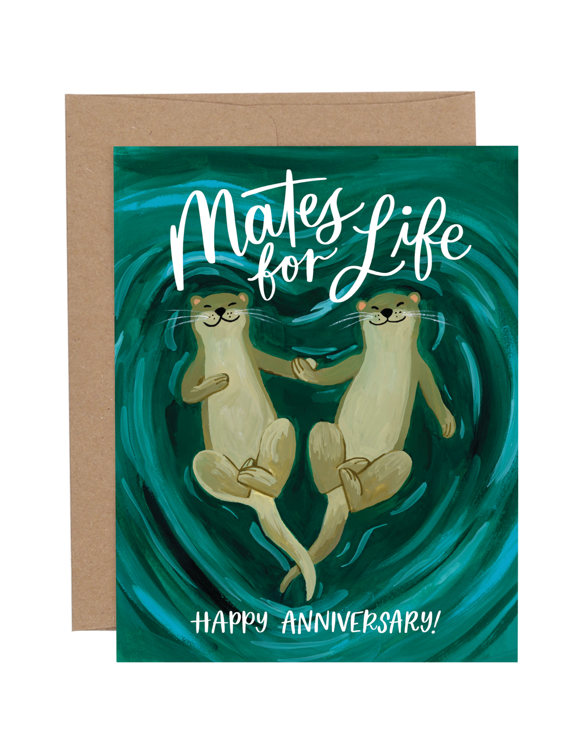 Otter Anniversary card by 1canoe2